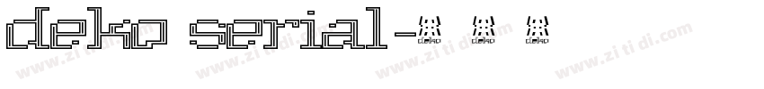 Deko Serial字体转换